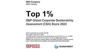 Sustainability Award Bronze Class 2022 S&P Global