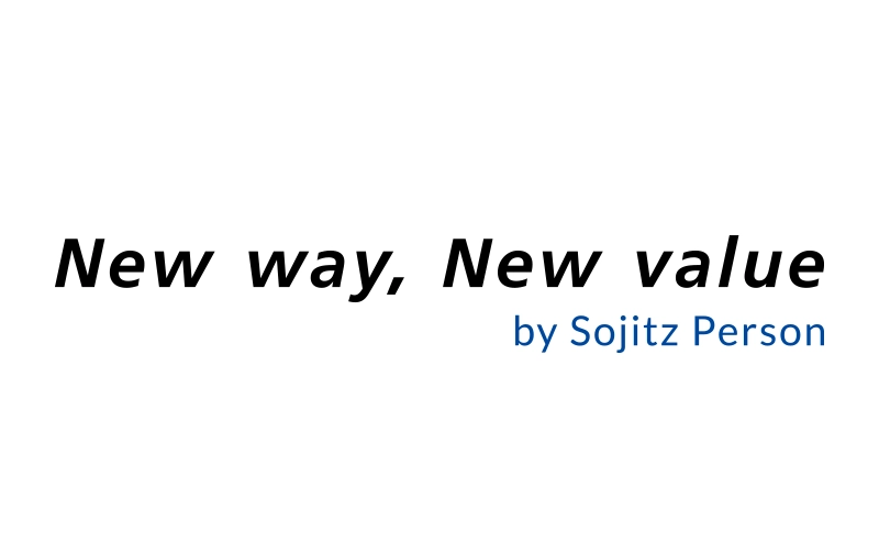 New way, New value by Sojitz Person logo