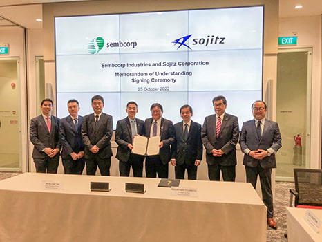 Memorandum of understanding signing ceremony with Sembcorp in October 2022