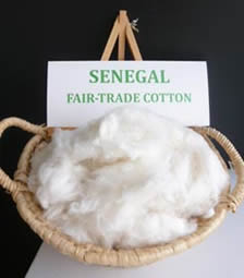 FLO-certified Senegal cotton raw meterial