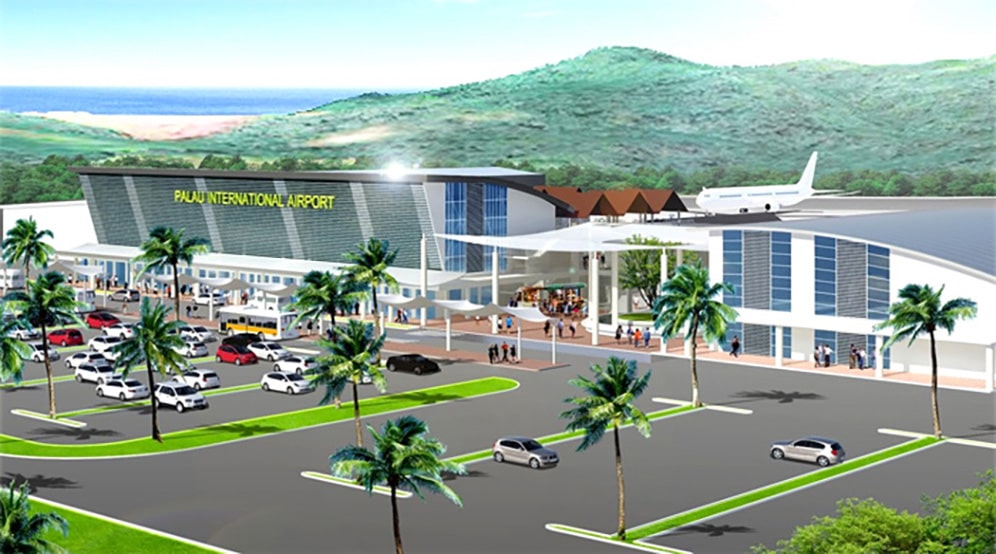Palau International Airport (Concept art of the completed airport)