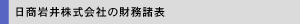 日商岩井株式会社の財務諸表